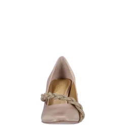 J Renee Pumps & Heels|Women's , Nyomee Pump Beige Satin
