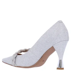 J Renee Pumps & Heels|Women's , Nyomee Pump Silver Glitter