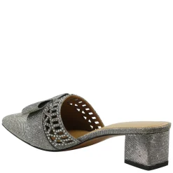 J Renee Pumps & Heels|Women's , Randa Mule Pewter Glitter
