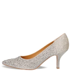 J Renee Pumps & Heels|Women's , Rishna Pump Pewter Glitter