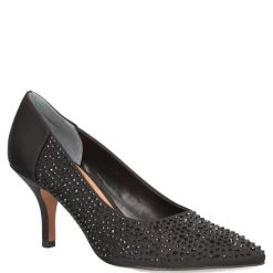 J Renee Pumps & Heels|Women's , Rishna Pump Black Satin