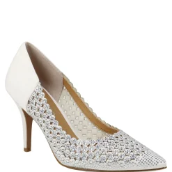 J Renee Pumps & Heels|Women's , Sesily Pump White Satin