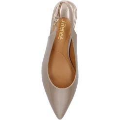 J Renee Pumps & Heels|Women's , Shayanne Pump Taupe Shiny