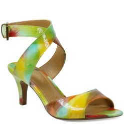 J Renee Sandals|Women's , Soncino Sandal Bright Multi Patent