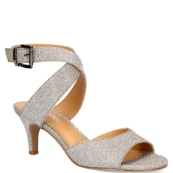 J Renee Sandals|Women's , Soncino Sandal Pewter Glitter