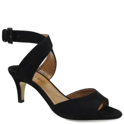 J Renee Sandals|Women's , Soncino Sandal Black Suede