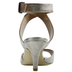 J Renee Pumps & Heels|Women's , Soncino Sandal Taupe Metallic Nappa