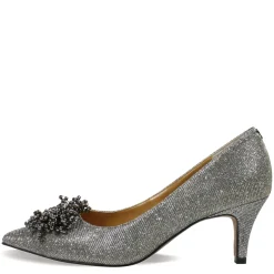 J Renee Pumps & Heels|Women's , Tacitha Pump Pewter Glitter
