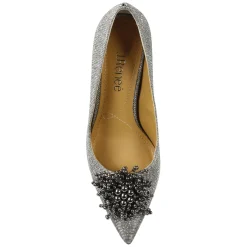 J Renee Pumps & Heels|Women's , Tacitha Pump Pewter Glitter