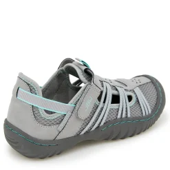 JBU by Jambu Sandals|Women's , Josie Water Ready Slip-On Grey/Pale Teal