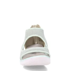JBU by Jambu Wedges|Women's , Margot Sandal Mint Snake