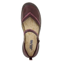 JBU by Jambu Flats|Women's , Raven Slip-On Merlot/Shimmer