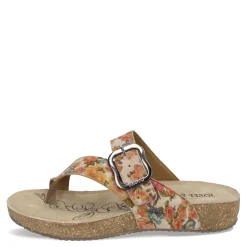 Josef Seibel Sandals|Women's , Tonga 77 Sandal Beige Multi Floral