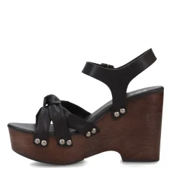 Korks Wedges|Women's , Dawson Sandal Black