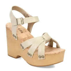 Korks Wedges|Women's , Dawson Sandal Off White