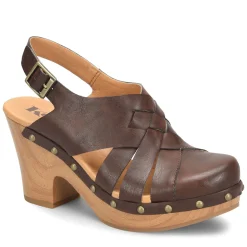 Korks Pumps & Heels|Women's , Wynne Clog Brown