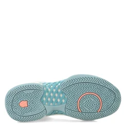 K-Swiss Sneakers & Athletic|Women's , Express Light Pickleball Shoe White/Nile Blue/Desert Flower