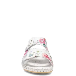 La Plume Sandals|Women's , Jen Sandal White Floral