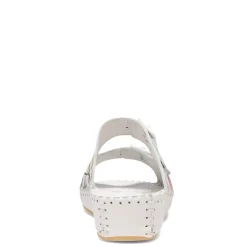 La Plume Sandals|Women's , Jen Sandal White Floral