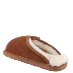 Lamo Slippers|Women's , APMA Slide Wrap Slipper - Wide Width Chestnut