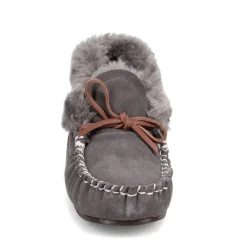 Lamo Slippers|Women's , Mila Moc Charcoal