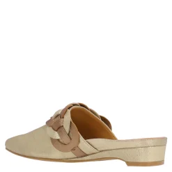 L'Amour Des Pieds Flats|Women's , Baruna Mule Gold/Bronze
