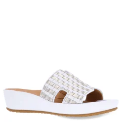 L'Amour Des Pieds Sandals|Women's , Cusaro Sandal White/Gold