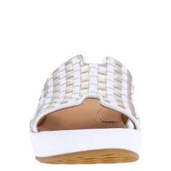L'Amour Des Pieds Sandals|Women's , Cusaro Sandal White/Gold