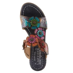 L Artiste Sandals|Women's L'Artiste By Spring Step, Summerfun Sandal Navy Multi