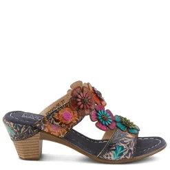 L Artiste Sandals|Women's L'Artiste By Spring Step, Summerfun Sandal Navy Multi