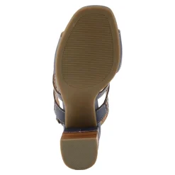L Artiste Sandals|Women's L'Artiste By Spring Step, Pinwheel Sandal Blue