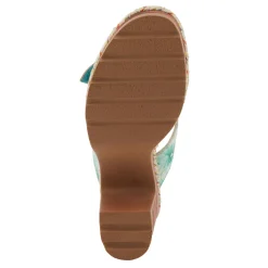 L Artiste Sandals|Women's L'Artiste By Spring Step, Dreamt Sandal Mint Green Multi