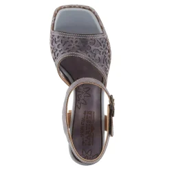 L Artiste Sandals|Women's L'Artiste By Spring Step, Savychic Sandal Grey