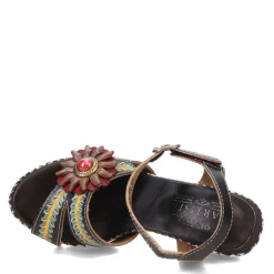 L Artiste Sandals|Women's L'Artiste by Spring Step, Astarr Sandal Black Multi