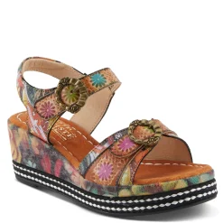 L Artiste Sandals|Women's L'Artiste By Spring Step, Flavour Sandal Camel Multi