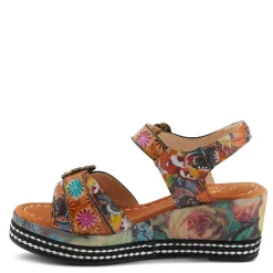 L Artiste Sandals|Women's L'Artiste By Spring Step, Flavour Sandal Camel Multi