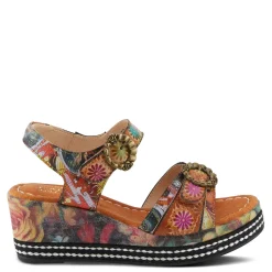 L Artiste Sandals|Women's L'Artiste By Spring Step, Flavour Sandal Camel Multi
