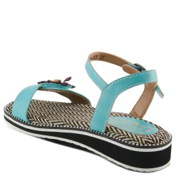 L Artiste Sandals|Women's L'Artiste By Spring Step Tilton Wedge Sandal Sky Blue