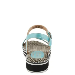 L Artiste Sandals|Women's L'Artiste By Spring Step Tilton Wedge Sandal Sky Blue