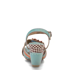 L Artiste Sandals|Women's L'Artiste by Spring Step, Astarr Sandal Sky Blue Multi