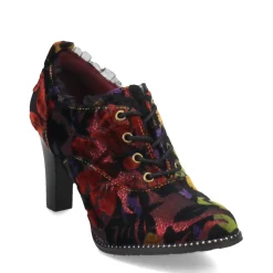 L Artiste Boots|Women's L'Artiste By Spring Step, Pritz Shootie Bordeaux Multi