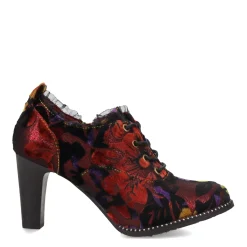 L Artiste Boots|Women's L'Artiste By Spring Step, Pritz Shootie Bordeaux Multi