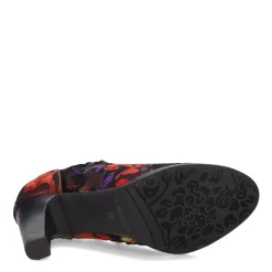 L Artiste Boots|Women's L'Artiste By Spring Step, Pritz Shootie Bordeaux Multi