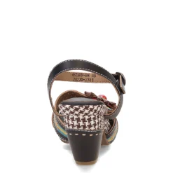 L Artiste Pumps & Heels|Women's L'Artiste by Spring Step, Astarr Sandal Black Multi