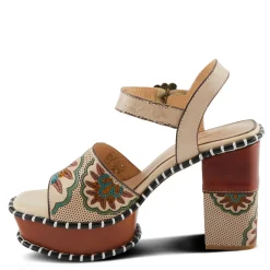 L Artiste Pumps & Heels|Women's L'Artiste By Spring Step, Gogetem Sandal Beige Multi