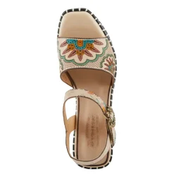 L Artiste Pumps & Heels|Women's L'Artiste By Spring Step, Gogetem Sandal Beige Multi