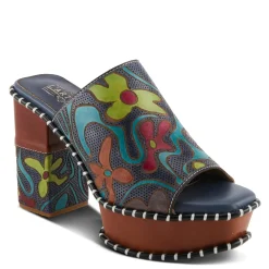 L Artiste Pumps & Heels|Women's L'Artiste By Spring Step, Colossal Sandal Blue Multi
