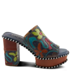 L Artiste Pumps & Heels|Women's L'Artiste By Spring Step, Colossal Sandal Blue Multi