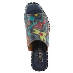 L Artiste Pumps & Heels|Women's L'Artiste By Spring Step, Colossal Sandal Blue Multi