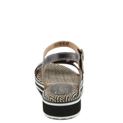 L Artiste Wedges|Women's L'Artiste By Spring Step Tilton Wedge Sandal Black